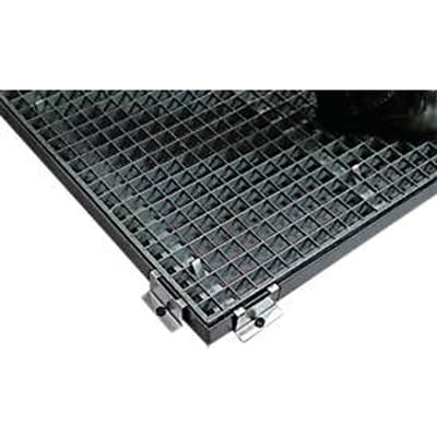 Randbevestiging voor asecos vloerelementen met hoogte 78 mm, gegalvaniseerd staal, B 20 x D 80 mm