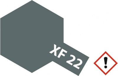 Tamiya Hobbyverf Acrylverf - XF-22 Royal Marine Grey - Matt - Acryl - 23ml Verf potje - 23 ml