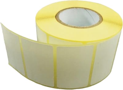 1 rol thermische etiketten zelfklevende 50x30mm kern 40mm 1000 stuks per rol universele perforatie buitenzijde gewikkeld permanente voor thermische printer barcode sticker