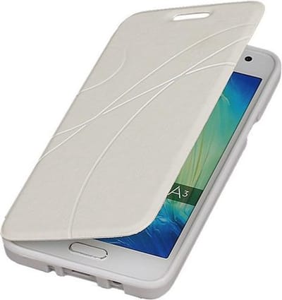 Bestcases Wit TPU Booktype Motief Hoesje Samsung Galaxy A3