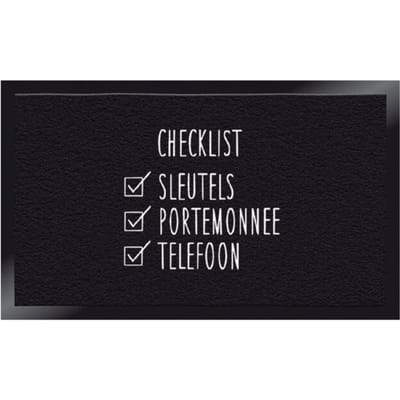 Deurmat Checklist - Deurmat met Tekst CHECKLIST