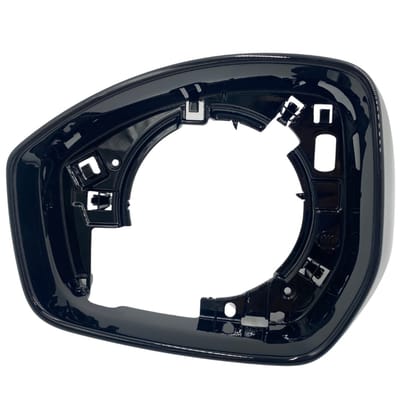 BILMAX Spiegelkader links voor Land Rover Range Rover Evoque L538, L551 | Discovery Sport L550 | Jaguar E-Pace X540 F-Pace X761 zwart glanzend (bestuurderszijde)