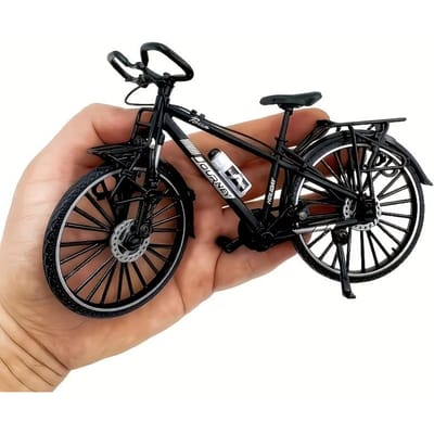 1:10 Schaal Mini Toerfiets Model Die-Cast Fiets Met Standaard Taartdecoratie Bureau Decoratie Ambachten Cadeaus Voor Fietsliefhebbers