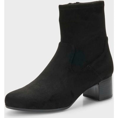Laarsjes in leer van wildlook - zwart - Gr. 36 van Goldner Fashion