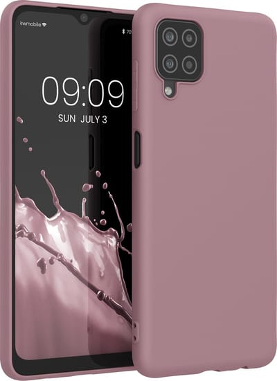 kwmobile telefoonhoesje geschikt voor Samsung Galaxy A12 - Hoesje voor smartphone - Back cover in oudroze
