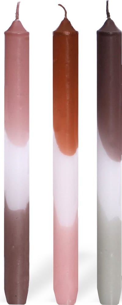 Comforder Dip Dye Dinerkaarsen Set van 3 - h.24 cm