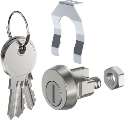 Brievenbusslot - Postkastslot Deurslot - Brievenbus Beveiligen - Pin Tumbler Cilinder - 25 x 25 x 25 mm - Zilver