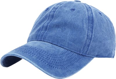 LGT JWLS Effen Baseball Cap met Faded Look - Blauw