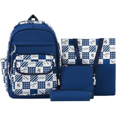 Vierdelige Set Rugzak met Grote Capaciteit Kleine Frisse Multifunctionele Rugzak Hoge Waarde Studentenrugzak