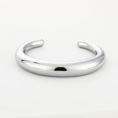 Bijoutheek Armband (Sieraad) Basic Bangle Rond Zilverkleurig