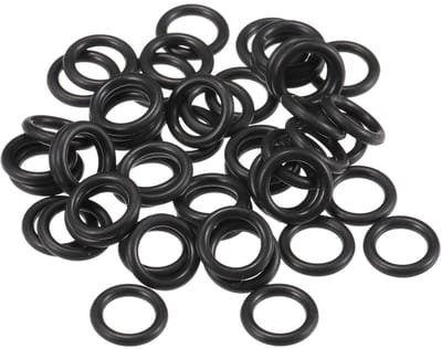 50 Stuks 6mm ID x 1.5mm CS Universele O-Ringen - Waterdichte Rubberafdichtingen voor Auto's, Trucks en Trailers - Duurzaam NBR Rubber Zwart
