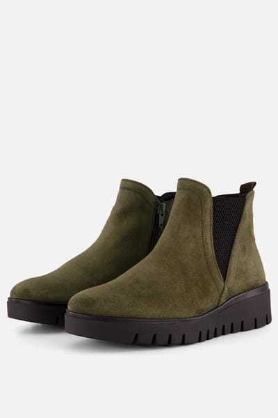 Gabor Gabor Chelsea boots groen Suede