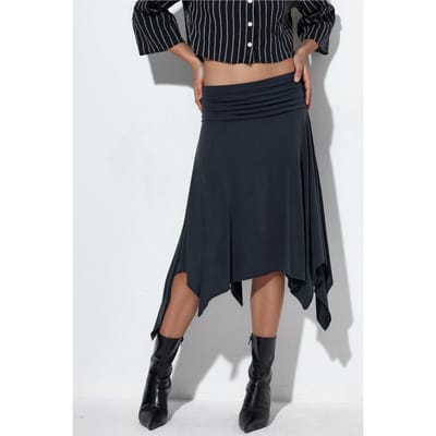 Hoge Taille A-Lijn Midi Rok