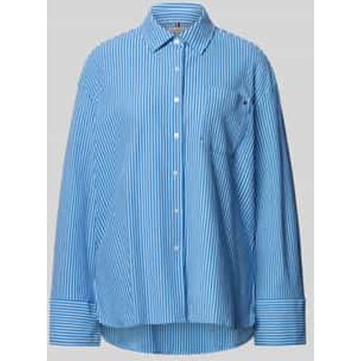 Oversized lange mouw blouse van katoenmix