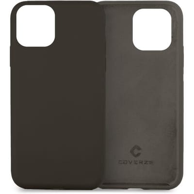 Coverzs Luxe Liquid Silicone case geschikt voor Apple iPhone 13 Pro hoesje - Donker grijs - Geschikt voor iPhone 13 Pro case - Donker grijze case - Beschermhoesje - Backcover hoesje - Donkergrijs