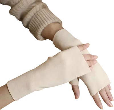 Vingerloze Handschoenen Dames Fluweel – Touchscreen Handschoenen Herfst Winter – Dunne Warme Polshandschoenen voor Fiets en Auto