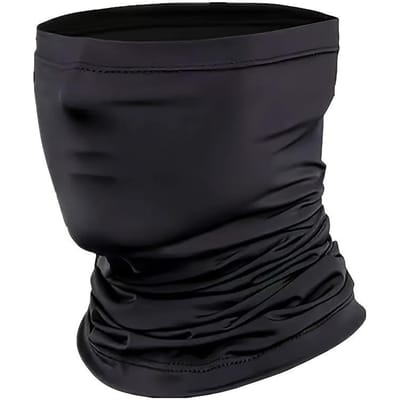 1 pièce Masque facial de cyclisme noir respirant Protection solaire, Résistant au vent et à la poussière, Guêtre de cou confortable pour sports de plein air pour hommes black