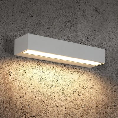 Moderne waterdichte wandlamp voor buiten - 16 W LED, 3000 K warmwit, IP65, 30 cm