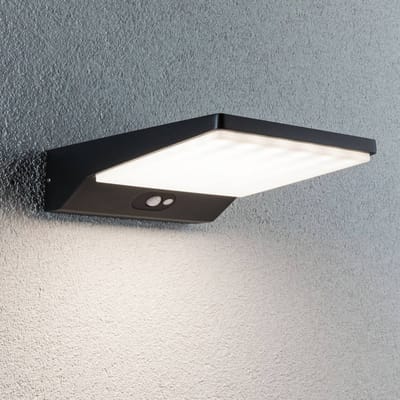 Solar LED-wandarmatuur voor buiten Ronas Bewegingsmelder IP44 3000K 320lm Donkergrijs