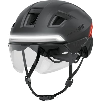 Fietshelm ABUS HYP-E ACE volcano titan L - 57-61 cm - zwart - Geschikt voor gebruik op speed pedelecs - elektrische fietsen - snorfietsen - NTA-8776 745 g