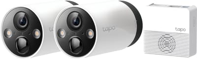 TP-Link Tapo C420S2 - 2 Beveiligingscamera's/IP Camera+basisstation voor binnen & buiten - 2.5K Ultra HD
