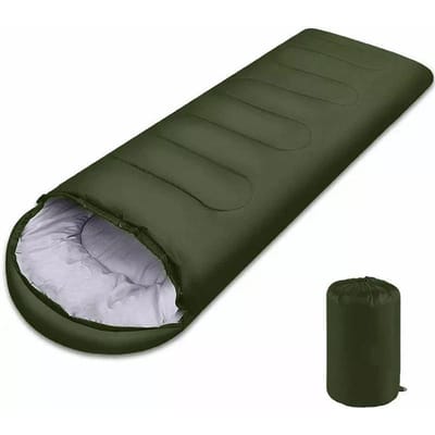 Kampeer slaapzak Warm 4 Seizoenen Lichtgewicht Envelope Backpacken Buiten Mummy Katoen Winter Slaapmat Duurzaam Materiaal Praktisch Dagelijks Gebruik black
