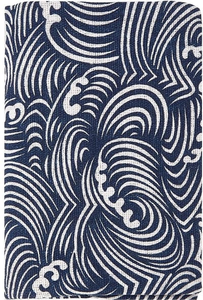 Allecto - Boekhoes - A6 - Zachte linnen stof - Marineblauw - Wasbare boekbeschermer - Geschikt voor boekenliefhebbers