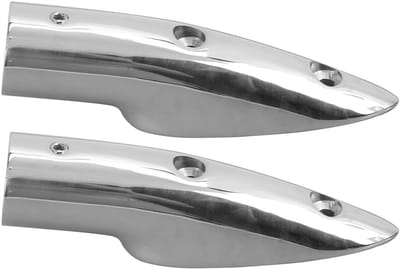 Allecto - Roestvrijstalen Leuninguiteinde - Marine Boat Rail-accessoire - Anti-corrosie - 7/8in - Duurzaam en veelzijdig - Geschikt voor boottoepas...