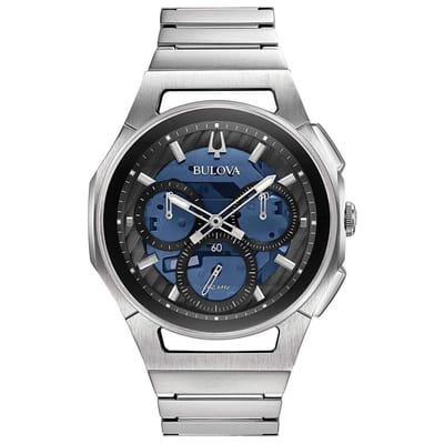Bulova CURV 96A205 Horloge - Staal - Zilverkleurig - Ø 41 mm