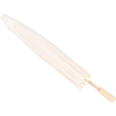 Witte Papieren Paraplu Huwelijksbedankje Feestdecoratie Bruidsfoto Accessoire Radius 20cm white