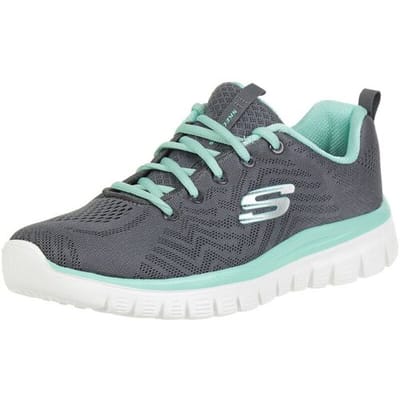 Skechers Sport GRACEFUL GET CONNECTED WIDE FIT Sneakers Damesschoenen Grijs