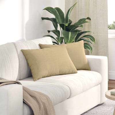 vidaXL - Zitkussens - 2 - pcs - Grijs - Groen - 60 - x - 40 - cm - Corduroy - stof