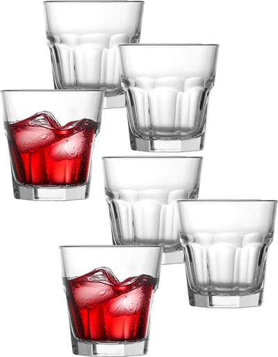 Uniglass Waterglas Marocco - 230 ml - waterglazen 12 stuks - drinkglazen - glas - H8,5xD8,25 cm