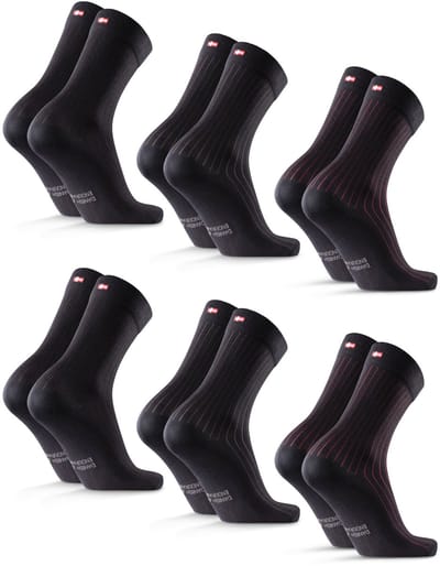 DANISH ENDURANCE Katoenen Sokken - Klassieke Stijl - Unisex - 6 paar - Maat 43-47