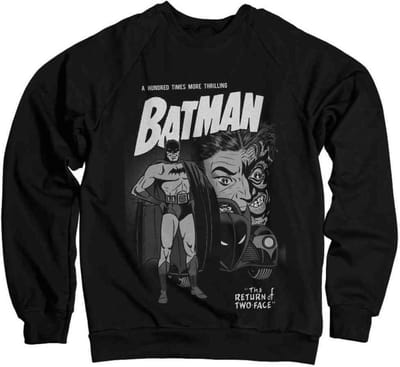 DC Comics Batman Sweater/trui -M- Return Of Two-Face Zwart