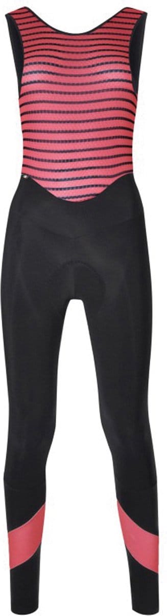 Santini Coral Bengal Bibtight Wielrenbroek Fietsbroek - Maat XL  - Vrouwen - roze / rood - zwart