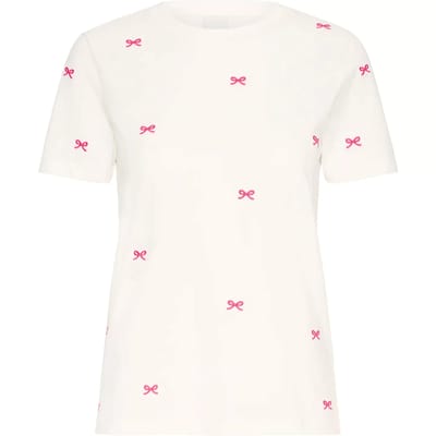 Ichi T-shirt Ihcamino Ss26 20122502 204828 Cloud Dancer W Pink Yarr Dames Maat - M