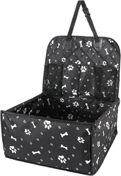 Hondenautostoel Achterbank - Huisdier autostoel - Veilig reizen - Waterdicht en slijtvast - 45 x 45 x 31 cm - Zwart