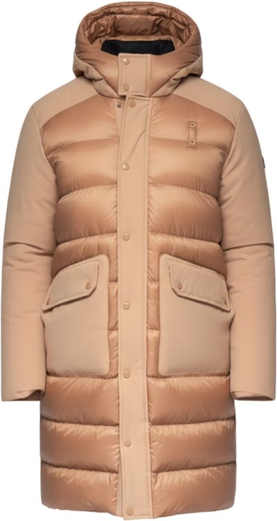 OMBRE Jas - Polyamide - Drukknopen - Effen Koffie S