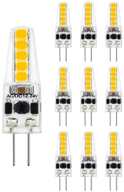 VITO LED Capsule Steeklamp G4 - 2W (vervangt 20W) - 170lm - 2700K - 12V - Energiezuinig - 10 stuks