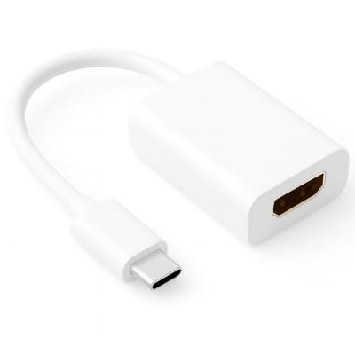 USB C naar HDMI adapter - 4K - 0.2 meter - Wit - Allteq