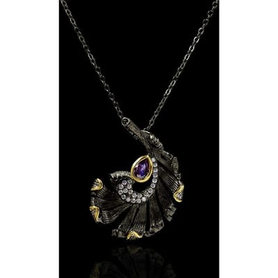 Nieuwe creatieve producten uit Europa en Amerika: zwart-gouden kettingaccessoires, tweekleurige accessoires, Halloween-modecadeaus. black