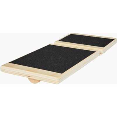 Planche d'équilibre, Entraîneur d'équilibre pour adultes Renforcement du pied et de la cheville, Bois antidérapant Équipement d'entraînement à l'équilibre en bois de première qualité, Compact avec