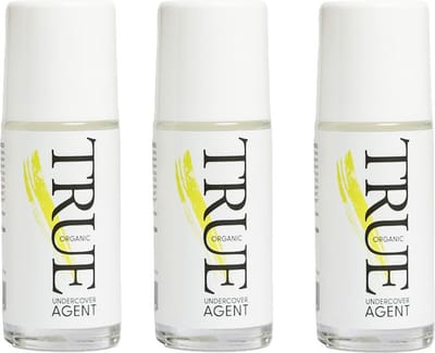 True Organic of Sweden - Undercover Agent - Roll on Deodorant - Lemongrass - 50ml - 3 Pak