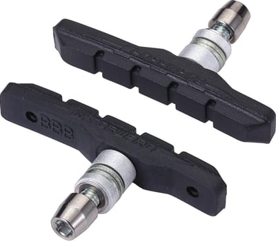 BBB Cycling Remblokjes Fiets - VeeStop - Velgrem - Compatibel met Stadsfiets & Mountainbike - V-Brake Remblokken - Zwart - BBS-04