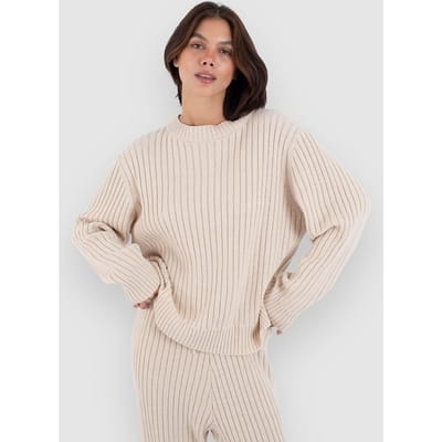 Hurley Lane Way Rib Knit Trui wit