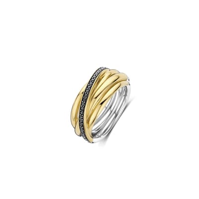 TI SENTO Dames Ring - 925 zilver - Blauw - Maat 18.50 mm / maat 58 - 12318BY