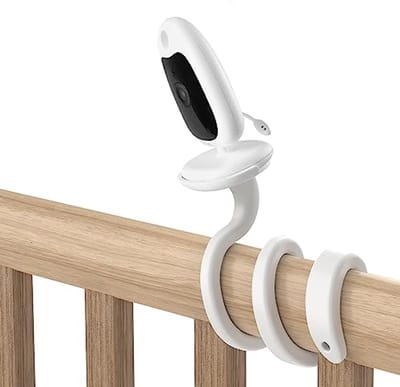 Babyfoonhouder voor videobabyfoon met camera - Draagbare Vox-functie, Temperatuursensor, Nachtzicht, 2,4 GHz, Flexibele Standaard