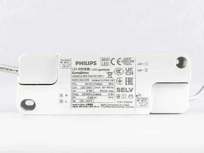 Philips Certadrive - LED Driver 36W - 900mA - Flikkervrij - DC connector - Energiezuinig