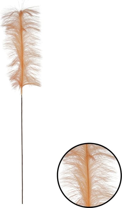 Deco4yourhome® - Pluim - Tak- 4 x 15 x 112 Cm - Oranje - Veer - 4 stuks